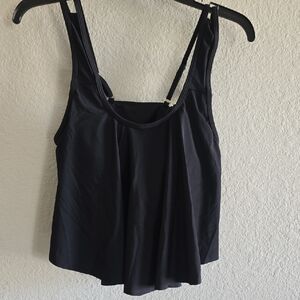 Black Women's Tank Top with Adjustable Straps